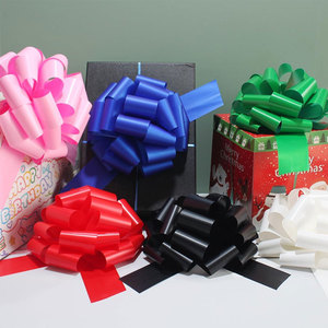 Eco Friendly Metallic Solid Plastic Pull Bow <b>Gift</b> Bow for Retail Packaging Holiday <b>Gift</b> <b>Box</b> Decoration - Product Image 2
