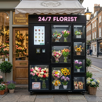 Distributeur automatique de fleurs JOYVEND 24/7, contrôle par IA, surveillance à distance, graphismes personnalisés, options de paiement multiples, acier inoxydable