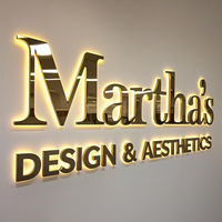 Letrero Kelly Personalizado para Exteriores, Letrero Comercial con Letras 3D, Letrero Retroiluminado de Acero Inoxidable, Letras Metálicas, Letras de Canal LED