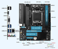 B650M B PRO AMD AM5 Desktop Dual DDR5 Motherboard Mendukung Ryzen R5 R7 7000 8000 9000 Seri BPRO EXPO M.2 NVME WIFI Baru