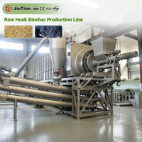 Usine de carbonisation des balles de riz (déchets agricoles) pour la production de biochar et la séquestration du carbone