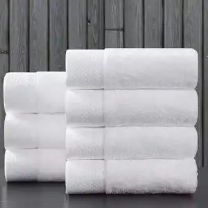 होटल तौलिए स्नान 100% कपास कढ़ाई कारतूस अनुकूलित रंग त्वरित सूखी तौलिए 550-650gsm होटल स्नान तौलिया सेट