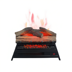 Chimenea Eléctrica Empotrable D0100HAM9LY de 23 Pulgadas con Juego de Leños 3D, Calefactor Infrarrojo, Termostato Ajustable y Pantalla LED - Product Image 1