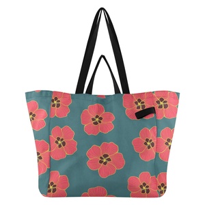 Custom Hawaii Hau Flower Tote <b>Bag</b> <b>Large</b> Size Waterproof Tote Shopping Travel <b>Bags</b> for Grocery Shopping <b>Beach</b> Gifts - Product Image 1
