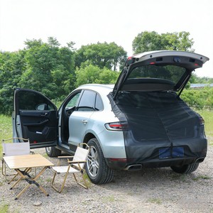 Cubierta Magnética Personalizada para Maletero Trasero de Coche, con Protección Solar y Mosquitera, para Viajes al Aire Libre y Camping, en Poliéster Negro - Product Image 1