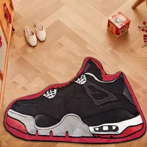 Tapis de chambre personnalisé imprimé en 3D sneaker tapis paillasson chaussures personnalisées