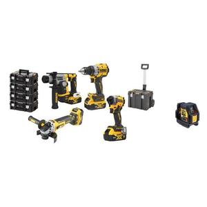 DeWalt 5 Piece Cordless <b>Tool</b> Set 20V Max Lithium Ion Battery Kit Power <b>Tools</b> for Construction and DIY Projects - Product Image 1