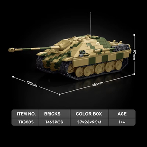 Kit de construction militaire à l'échelle 1:35 du chasseur de chars <span class=keywords><strong>allemand</strong></span> Jagdpanther Panther 131 de la Seconde Guerre mondiale TK8005 pour les amateurs adultes - Product Image 2