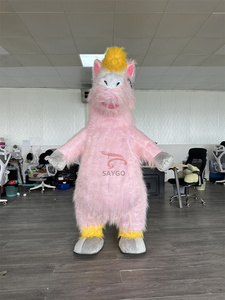 핑크 마이 인플레이터블 2m 리틀 포니 말 마스코트 의상 이벤트 파티 코스프레용 - Product Image 4