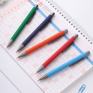 OEM&ODM Customized Aluminum Ballpoint <b>Pens</b> Soft-touch Rubber Coating UV Printing Engrave Logo <b>Pen</b> Gunmetal Clip Black/Blue Ink - Product Image 3