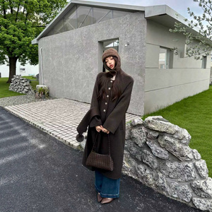 Manteau en laine TT, style élégant, pour femme, automne et hiver, épais, style coréen, série <span class=keywords><strong>hx</strong></span> - Product Image 4