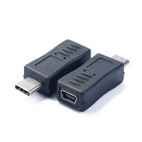 Adaptateur Mini 5 broches femelle vers Type-C mâle (port en T) pour téléphones et tablettes Android – Convertisseur de données et de charge – Fabriqué en Chine