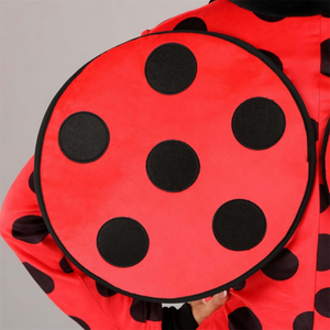 Costume de cosplay de coccinelle pour adulte, ensemble rouge et noir, combinaison de mascarade animale pour la danse sur scène, écologique, personnalisable - Product Image 4