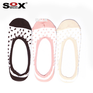 Chaussettes invisibles OEM en coton peigné à motif floral et bordure en dentelle, antidérapantes, pour femmes, chaussettes <span class=keywords><strong>bateau</strong></span> cachées, avec logo personnalisé - Product Image 1