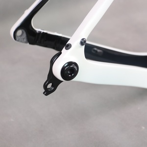 Black <b>White</b> Paint Full Carbon Fiber T1000 Disc Gravel Bike Frame GR048 T47 Thread Bottom <b>Bracket</b> - Product Image 5
