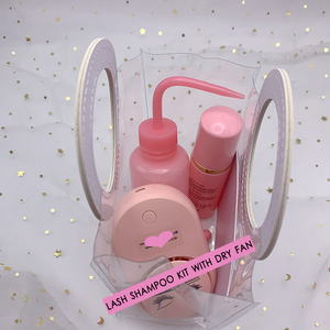 Lông Mi Sạch Dầu Gội 60 Ml Cho Lông Mi Mở Rộng Chai Thiết Lập Fan Hâm Mộ Và Đã Bắt Hộp Bao Bì - Product Image 2