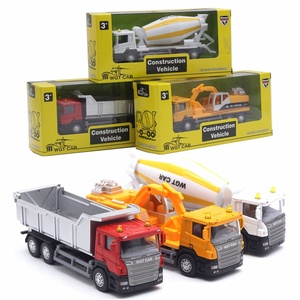 9 Modelli di Veicoli da Costruzione in Metallo, <span class=keywords><strong>Camion</strong></span> dei Pompieri, Escavatori, <span class=keywords><strong>Camion</strong></span> <span class=keywords><strong>della</strong></span> <span class=keywords><strong>Spazzatura</strong></span>, Auto <span class=keywords><strong>Giocattolo</strong></span> in Scala 1:50 - Product Image 1