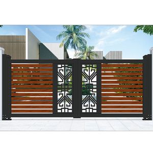 Système automatique de <span class=keywords><strong>portail</strong></span> <span class=keywords><strong>coulissant</strong></span> rétractable en aluminium moderne pour villa, jardin <span class=keywords><strong>et</strong></span> cour - Product Image 2