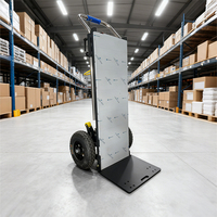 Plateforme Élévatrice Électrique Pliante et Réglable en Aluminium, Type Chenille, à Quatre Roues, pour la Montée d'Escaliers - Outil Industriel