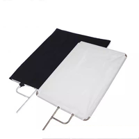 Studio vidéo Panneau de drapeau en acier inoxydable Réflecteur Diffuseur Accessoires de photographie Appareil photo Studio photo