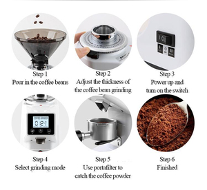 Máquina Profesional de Alta Calidad para Moler Granos de Café Espresso, Comercial 022 - Product Image 5