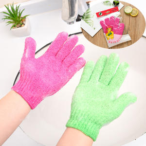 Gants de bain à cinq doigts avec brosse et serviette de bain artefact à récurer épaissi pour adultes Fournitures de bain et de <span class=keywords><strong>toilette</strong></span> de qualité supérieure - Product Image 1