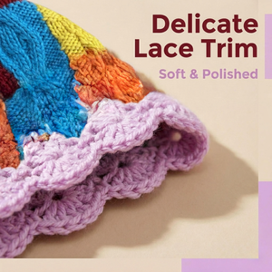 Chapeau beanie pour <span class=keywords><strong>femme</strong></span>, très beau, fait main, tricoté, à carreaux, coloré, en tricot épais, pour le travail et les voyages, design tendance - Product Image 2