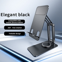 Soporte Plegable Ajustable de 360 Grados para Teléfono Móvil, de Aleación de Aluminio, para Escritorio, Cama, Gimnasio, Soporte Universal para Teléfono Móvil