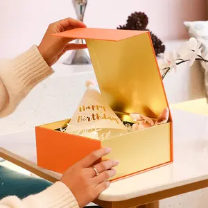 Scatola regalo grande di natale pratico tridimensionale all'ingrosso nel vento sorpresa netta rossa regalo di compleanno scatola vuota