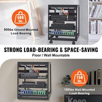 Rack de serveur ouvert 12U à profondeur réglable Rack de routeur réseau autoportant avec traitement de soudage Rack d'équipement informatique à tarifs bas