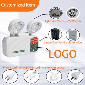 Lumière d'urgence LED Tuoming avec deux têtes réglables, luminaires d'urgence LED commerciaux câblés, luminaires de sortie - Product Image 3