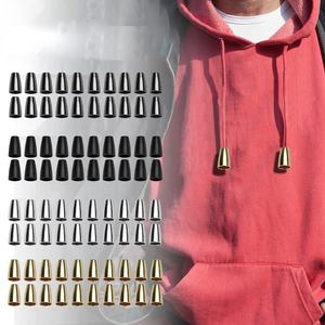 Bloqueur de cordon/embout de cordon en alliage de zinc nickel-free, finition brillante dorée, argentée ou noir mat, pour capuche de sweat-shirt, marque <span class=keywords><strong>FYJ</strong></span> - Product Image 2