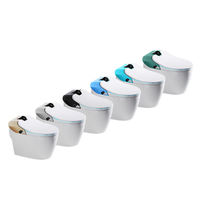 Ensemble de toilettes intelligentes modernes, automatiques, monobloc, avec chasse d'eau automatique, sanitaires, bidet intégré, chauffage du siège, toilettes intelligentes