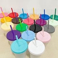 Gobelet en plastique PP écologique de 710 ml, transparent avec finition givrée, grande capacité, avec couvercles et pailles