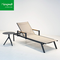 Ensemble de meubles de patio d'extérieur, chaise longue, balcon, piscine, chaises longues en aluminium pour la plage, imperméable, jardin, hôtel