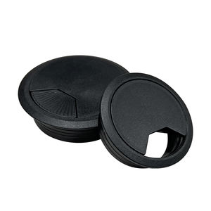 Œillet de câble carré rond en aluminium, vente en gros, table d'ordinateur, bureau, mur, trou de fil, couvercle de câble - Product Image 1