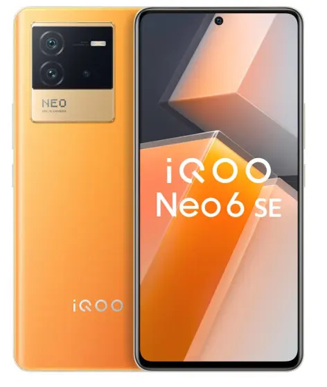 iQOO Neo6 SE Neo 6 SE Android 12 5G Mobile Phone Snapdragon 870 6.62"120Hz AMOLED 4700mAh Battery 80W Fast Charge 64MP OTA NFC