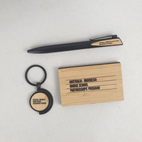 Nouveau produit 2025, porte-cartes personnalisé avec logo, stylo en métal et porte-clés 3 en 1, cadeau d'entreprise VIP de luxe promotionnel