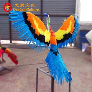 Escultura de equipo de parque temático, modelo animatrónico de animales, loros, precio al por mayor, novedad - Product Image 2