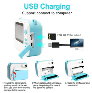 Trẻ Em Của Ngay Lập Tức In Máy Ảnh Với Máy In Nhiệt Trẻ Em Ảnh Kỹ Thuật Số Máy Ảnh Trẻ Em Video Cậu Bé Cô Gái Món Quà Sinh Nhật - Product Image 4