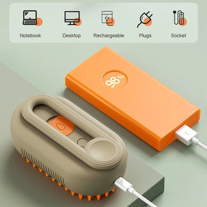 Kedi buharlı fırça 3 In 1 buharlı <span class=keywords><strong>Pet</strong></span> epilasyon tarak fırça kendini temizleme anti-statik etkili epilasyon kedi bakım fırçası - Product Image 5