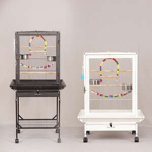 <span class=keywords><strong>Cage</strong></span> à oiseaux moderne de grande taille moyenne pour poulets et perroquets, construction solide en fer et en métal, cadre en acier inoxydable, maison de reproduction d'intérieur - Product Image 1