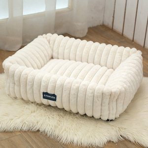 Washable Orthopedic Dog <b>Bed</b> with Removable Cover Square Thickened Soft Calming Sleeping Puppy <b>Bed</b> Indoor - Product Image 4
