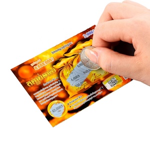 บัตรขูดรางวัลแบบกำหนดเอง บัตรลอตโต้รางวัล บัตรขูดรางวัล เกมลอตเตอรี่ - Product Image 2