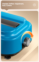 Pompe à air ultra silencieuse pour aquarium, débit d'air réglable, double sortie, aérateur d'oxygène pour aquarium, pour utilisation sur bureau ou en extérieur, économe en énergie