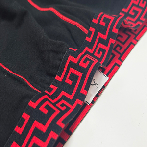 La migliore vendita di colore rosso traspirante in tinta unita da uomo Boxer biancheria intima di cotone Spandex per il commercio all'ingrosso - Product Image 6