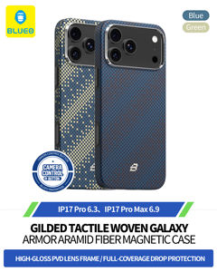 Funda BLUEO Milky Way Galaxy Tejida de Fibra de Aramida y TPU Anti-Caídas para iPhone 17 Pro Max - Product Image 5