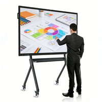 Beste groothandelsprijzen 110 55 65 86 98 75 inch multi-touchscreen interactieve platte panelen slimme whiteboard voor onderwijs