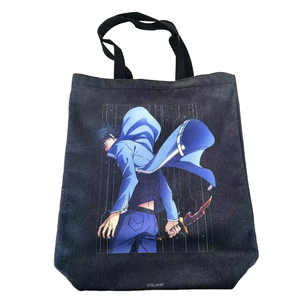 Sac fourre-tout en toile de coton biologique imprimé anime japonais pour le shopping Sac en gaze de coton pliable et écologique pour enfants - Product Image 1