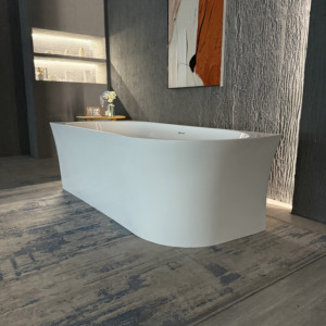 Suly Merlin cuadrado borde estrecho transición en forma de arco mano izquierda mano derecha bañera acrílica independiente bañera de hidromasaje Baño de remojo - Product Image 3